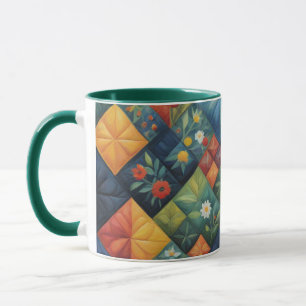 Colorful Quilting Pattren - Quilting Lover Mug