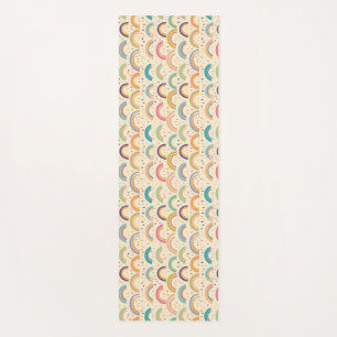 Colorful Rainbow and Diamond Seamless Pattern Yoga Mat