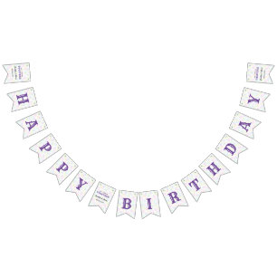 Colorful Rainbow Balloon Joint Birthday Party  Bunting