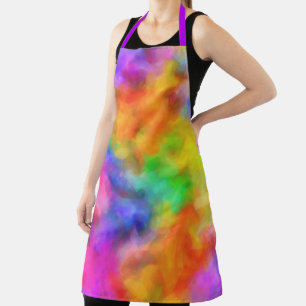 Colorful Rainbow Clouds Apron