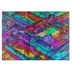 Colorful Rainbow Colors Cutting Board
