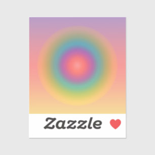 Colorful Rainbow Concentric Circle Space 