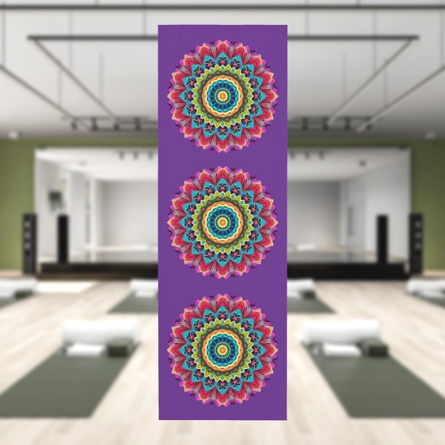 Colorful Rainbow Mandala Yoga Mat (Creator Uploaded)