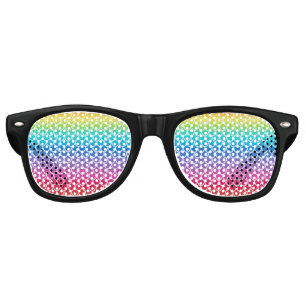 Colorful Rainbow Mermaid   Retro Sunglasses