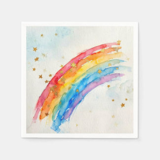Colorful Rainbow Napkins. Napkin