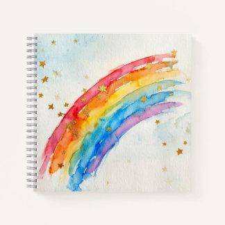 Colorful Rainbow Notebook.  Notebook