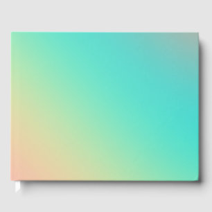 Colorful Rainbow Ombre Gradient Blur Abstract Desi Guest Book