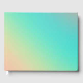Colorful Rainbow Ombre Gradient Blur Abstract Desi Guest Book