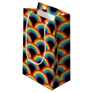 Colorful Rainbow Pattern Small Gift Bag