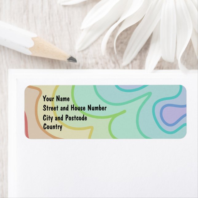 Colorful Rainbow Pride Address Return Label (Insitu)