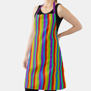 Colorful Rainbow Stripe Apron