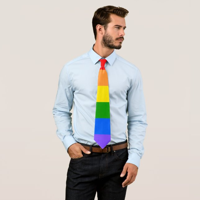 Colorful Rainbow Tie (In Situ)