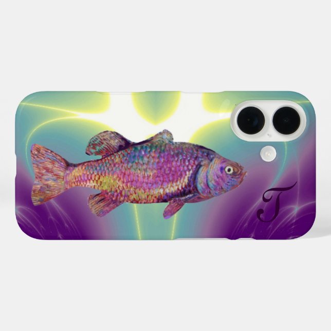 COLORFUL RAINBOW TROUT Monogram Case-Mate iPhone Case (Back (Horizontal))