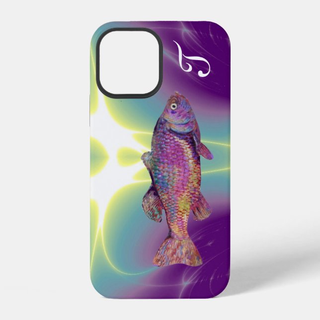 COLORFUL RAINBOW TROUT Monogram iPhone Case (Back)