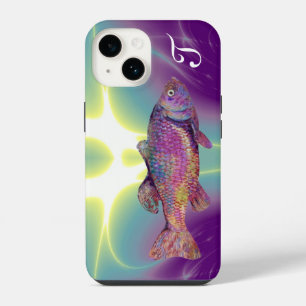 COLORFUL RAINBOW TROUT Monogram iPhone 14 Case