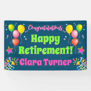Colorful Retirement Banner