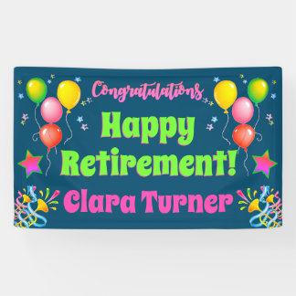 Colorful Retirement Banner