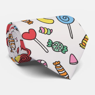 Colorful Retro Cartoon Candy Tie