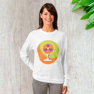 Colorful Retro Electric Fan Summer Pop Art T-Shirt
