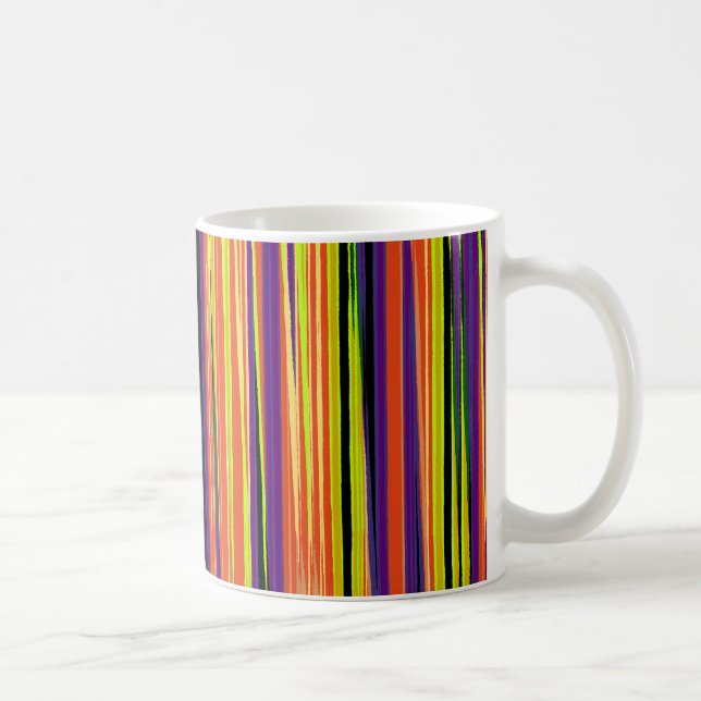 Colorful ripped paper pattern coffee mug (Right)