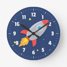 Colorful Rocket Ship, Outer Space, For Kids Room