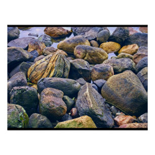 Colorful rocks poster