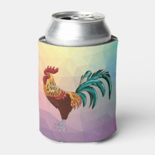 COLORFUL ROOSTER CAN COOLER