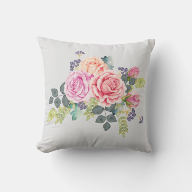 Colorful Roses Cushion (Front)