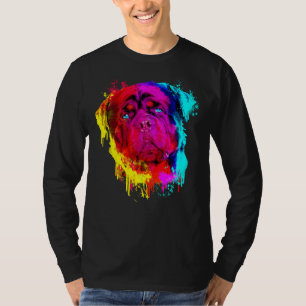Colorful Rottweiler Hand Drawn Painting T-Shirt