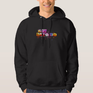 Colorful San Antonio Lettering  Watercolor San Ant Hoodie