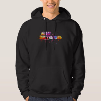 Colorful San Antonio Lettering  Watercolor San Ant Hoodie
