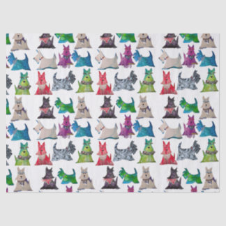 Colorful Scotties Tissue Paper