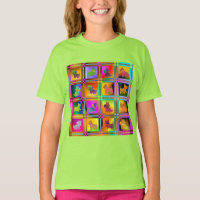 Colorful Scottish Terriers with Plaid Pattern