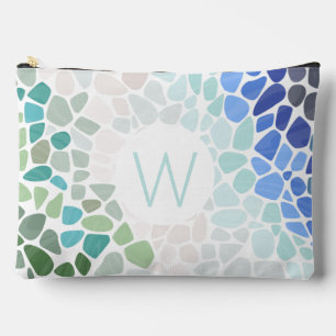 Colorful Sea Glass Accessory Pouch