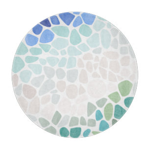 Colorful Sea Glass Cutting Board