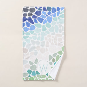 Colorful Sea Glass Hand Towel