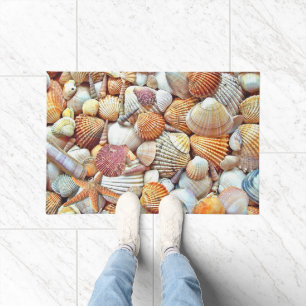 Colorful Sea shells  Doormat