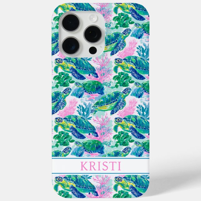 Colorful Sea Turtles Case-Mate iPhone Case (Back)