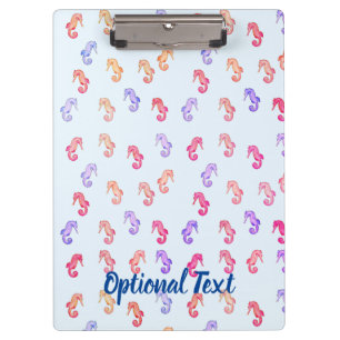 Colorful Seahorses Pattern  Clipboard
