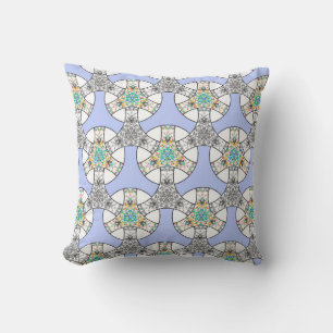 Colorful seamless mosaic interlacing stripes patte cushion