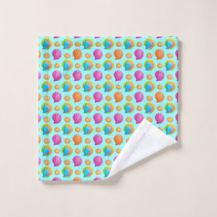 Colorful Seashells  Wash Cloth