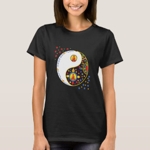 Colorful Sign Symbol tao yin and yang Taiji Yoga w T-Shirt