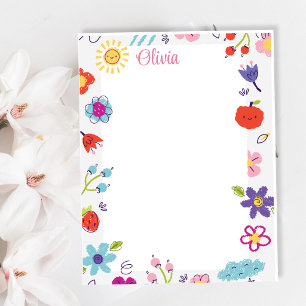 Colorful Sketch Scribble Funny personalized  Notepad