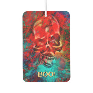Colorful skull. Boo! Car Air Freshener