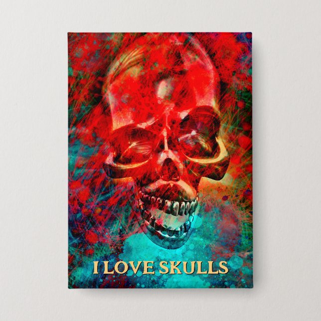 Colorful skull. I Love Skulls (Front)