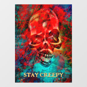 Colorful skull. Stay Creepy