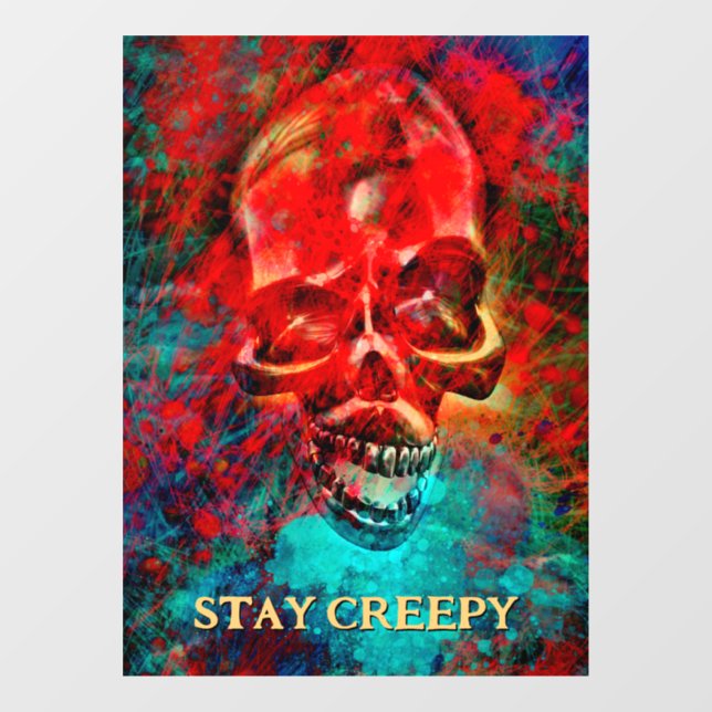 Colorful skull. Stay Creepy (Sheet)