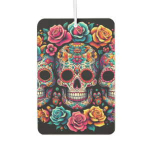 Colorful skulls air freshener! car air freshener