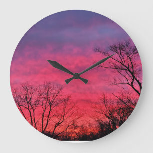 Colorful sky clock