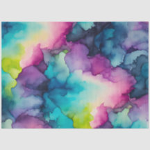 Colorful Smoke Art Tissue Paper